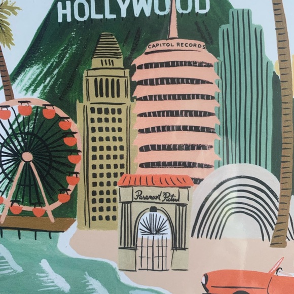Rifle Paper Co Art Print Travel Los Angeles - Picture 3 of 4